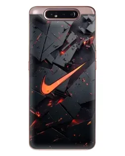 Чехол для Samsung Galaxy a80 2019 ( A805F ) с картинкой «Nike — эффект разломов»