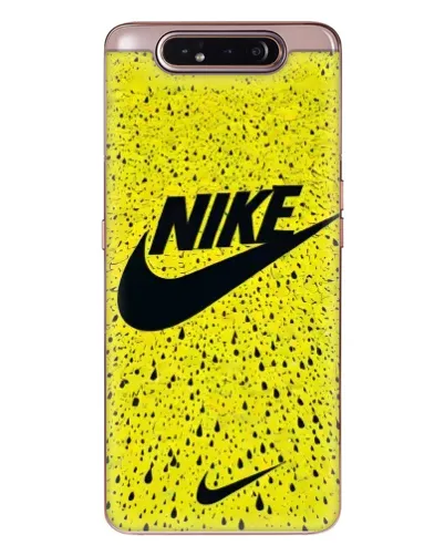 Чехол для Samsung Galaxy a80 2019 ( A805F ) с картинкой «Желтый текстурный Nike»
