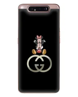 Чехол для Samsung Galaxy a80 2019 ( A805F ) с картинкой «Минни Маус на лого»