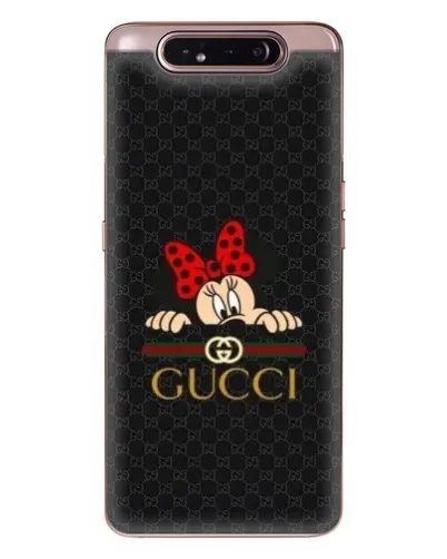 Чехол для Samsung Galaxy a80 2019 ( A805F ) с картинкой «Минни Маус Gucci — черный»
