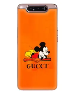 Чохол для Samsung Galaxy a80 2019 ( A805F ) з картинкою «Міккі Маус Gucci — помаранч»