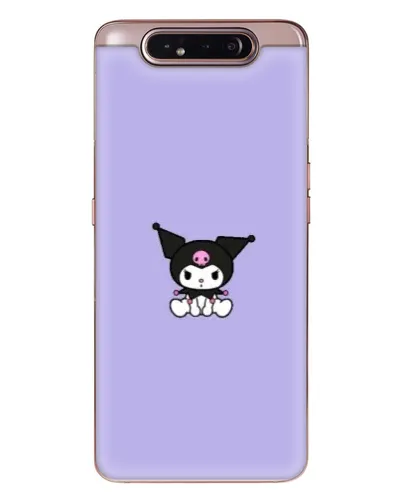 Чехол для Samsung Galaxy a80 2019 ( A805F ) с картинкой «Kuromi — фиолетовый минимализм»