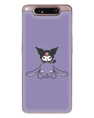 Чехол для Samsung Galaxy a80 2019 ( A805F ) с картинкой «Kuromi на лиловом фоне»