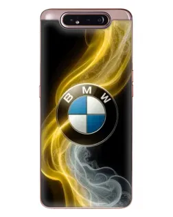 Чехол для Samsung Galaxy a80 2019 ( A805F ) с картинкой «Золотистый дым BMW»
