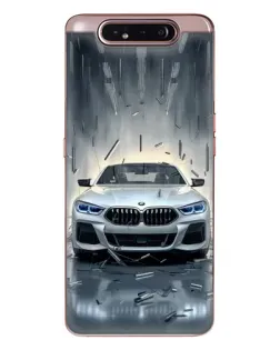 Чехол для Samsung Galaxy a80 2019 ( A805F ) с картинкой «BMW в свете фар»