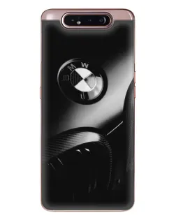 Чехол для Samsung Galaxy a80 2019 ( A805F ) с картинкой «Эмблема BMW — макро»