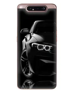 Чохол для Samsung Galaxy a80 2019 ( A805F ) з картинкою «Чорна BMW — профіль»
