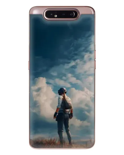 Чехол для Samsung Galaxy a80 2019 ( A805F ) с картинкой «Герой PUBG на скале»