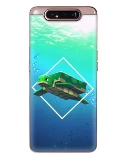 Чохол для Samsung Galaxy a80 2019 ( A805F ) з картинкою «Черепаха Minecraft»