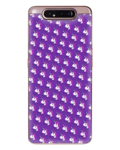 Чехол для Samsung Galaxy a80 2019 ( A805F ) с картинкой «Единороги на фиолетовом» Чехол для Samsung Galaxy a80 2019 ( A805F ) с картинкой «Единороги на фиолетовом»