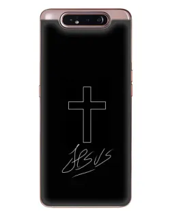 Чохол для Samsung Galaxy a80 2019 ( A805F ) з картинкою «Графічний хрест Jesus»