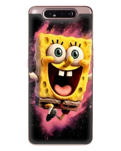 Чехол для Samsung Galaxy a80 2019 ( A805F ) с картинкой «Взрывной Спанч Боб»