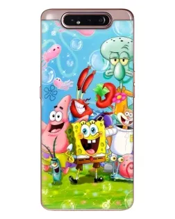 Чохол для Samsung Galaxy a80 2019 ( A805F ) з картинкою «Губка Боб та друзі»