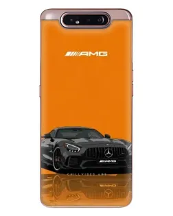 Чехол для Samsung Galaxy a80 2019 ( A805F ) с картинкой «Оранжевый Mercedes AMG»