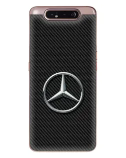 Чохол для Samsung Galaxy a80 2019 ( A805F ) з картинкою «Карбоновий Mercedes стиль»