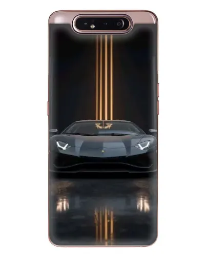 Чехол для Samsung Galaxy a80 2019 ( A805F ) с картинкой «Lamborghini золотые линии»