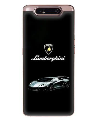 Чехол для Samsung Galaxy a80 2019 ( A805F ) с картинкой «Логотип Lamborghini классика»