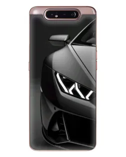 Чехол для Samsung Galaxy a80 2019 ( A805F ) с картинкой «Lamborghini фары детализация»