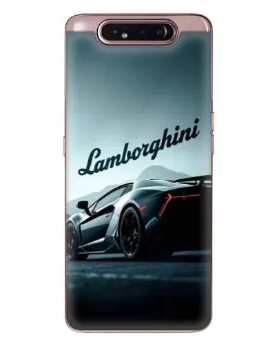 Чехол для Samsung Galaxy a80 2019 ( A805F ) с картинкой «Классическая надпись Lamborghini»