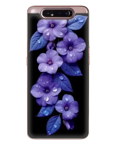 Чехол для Samsung Galaxy a80 2019 ( A805F ) с картинкой «Фиолетовые цветы с росою» Чехол для Samsung Galaxy a80 2019 ( A805F ) с картинкой «Фиолетовые цветы с росою»