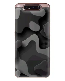 Чехол для Samsung Galaxy a80 2019 ( A805F ) с картинкой «Темный абстрактный камуфляж»