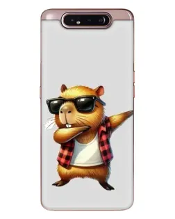 Чехол для Samsung Galaxy a80 2019 ( A805F ) с картинкой «Капибара рэпер даб»