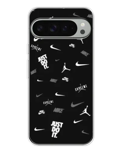 Чехол для Google Pixel 10 Pro XL с картинкой «Nike Black Pattern»