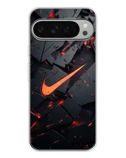 Чохол для Google Pixel 10 Pro XL з картинкою «Nike — ефект розломів»
