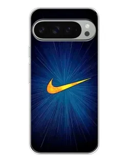 Чехол для Google Pixel 10 Pro XL с картинкой «Синий пульс Nike»