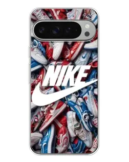Чехол для Google Pixel 10 Pro XL с картинкой «Коллаж кроссовок Найк»