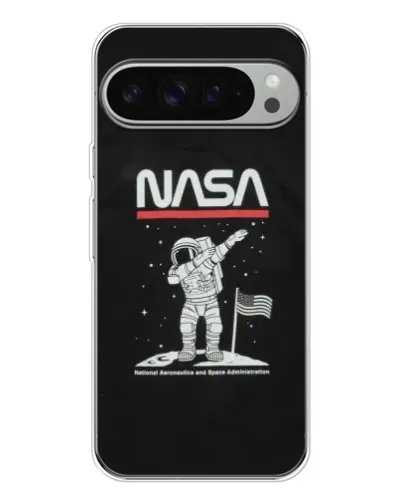 Чохол для Google Pixel 10 Pro XL з картинкою «NASA — крокуємо по Місяцю»