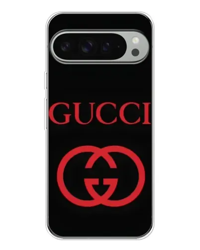 Чехол для Google Pixel 10 Pro XL с картинкой «Gucci — красный логотип»