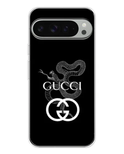 Чехол для Google Pixel 10 Pro XL с картинкой «Gucci — серебряная змея»