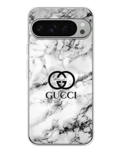 Чехол для Google Pixel 10 Pro XL с картинкой «Gucci — мраморный шик»