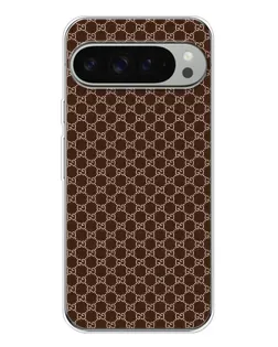 Чехол для Google Pixel 10 Pro XL с картинкой «Gucci — шоколадная сетка»