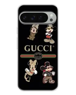 Чехол для Google Pixel 10 Pro XL с картинкой «Gucci — герои Disney и монограмма»