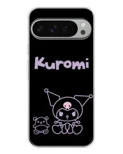 Чохол для Google Pixel 10 Pro XL з картинкою «Kuromi — чорний мінімалізм»