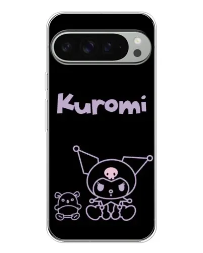 Чохол для Google Pixel 10 Pro XL з картинкою «Kuromi — чорний мінімалізм»
