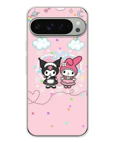 Чохол для Google Pixel 10 Pro XL з картинкою «My Melody та Kuromi»