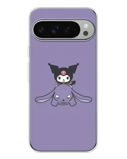 Чохол для Google Pixel 10 Pro XL з картинкою «Kuromi на ліловому фоні»