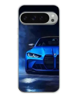 Чохол для Google Pixel 10 Pro XL з картинкою «Блакитна BMW M4»