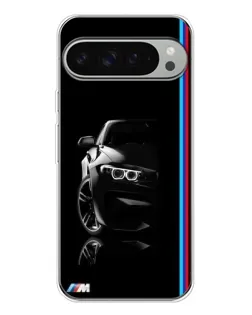 Чохол для Google Pixel 10 Pro XL з картинкою «Силует BMW в темряві»