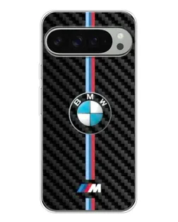 Чохол для Google Pixel 10 Pro XL з картинкою «Емблема BMW та карбон»