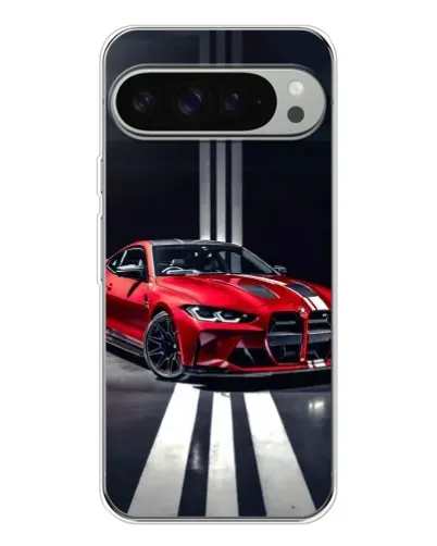 Чохол для Google Pixel 10 Pro XL з картинкою «Червона BMW на дорозі»