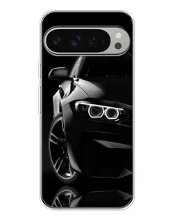 Чехол для Google Pixel 10 Pro XL с картинкой «Черная BMW — профиль»