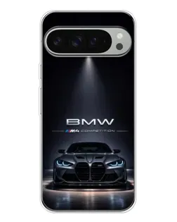 Чехол для Google Pixel 10 Pro XL с картинкой «BMW сквозь ночной город»