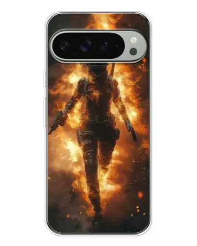 Чохол для Google Pixel 10 Pro XL з картинкою «BMW — швидкість у дощі»