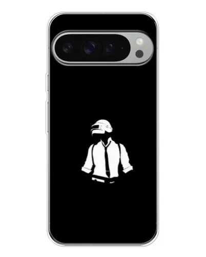 Чохол для Google Pixel 10 Pro XL з картинкою «PUBG — білий шолом»