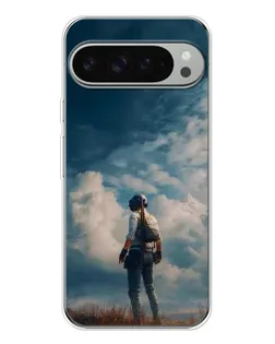 Чохол для Google Pixel 10 Pro XL з картинкою «Герой PUBG на скелі»