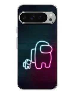 Чохол для Google Pixel 10 Pro XL з картинкою «Among Us неон-арт»